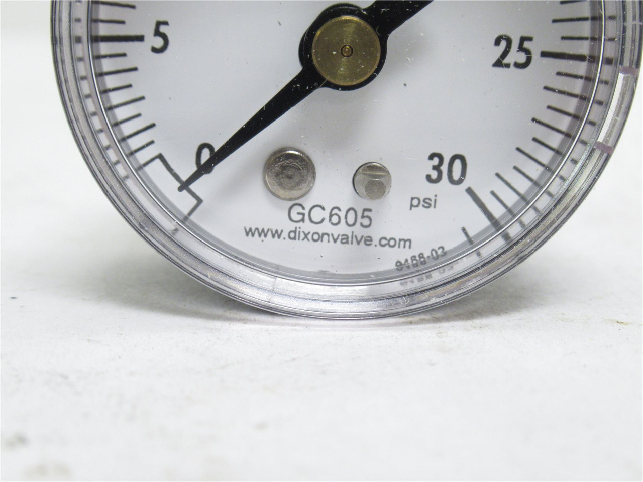 Dixon GC605; Pressure Gauge 0~30psi; 1/4 NPT; 1.5" Dial