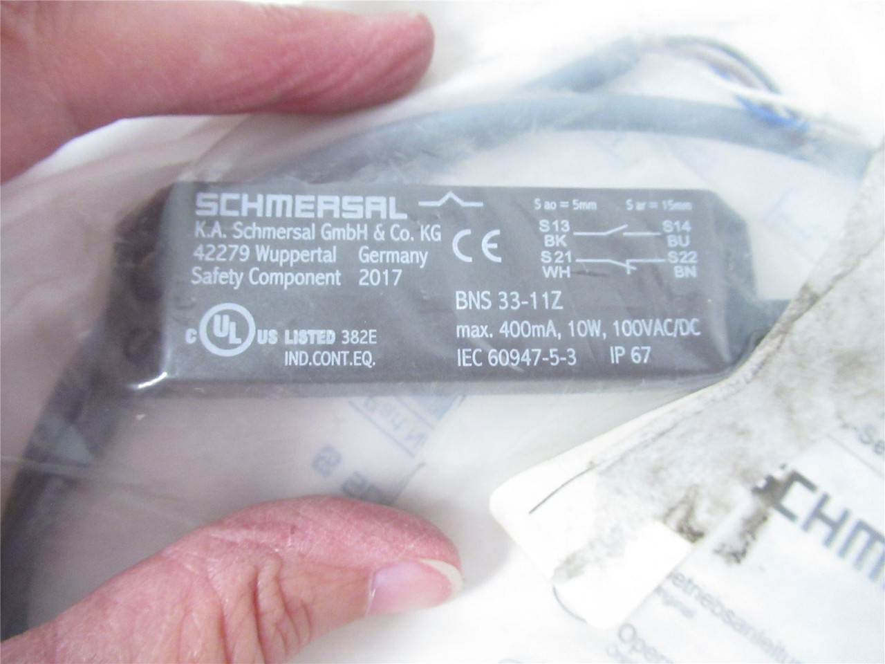 Schmersal 101107770; Safety Switch 88 mm x 25 mm x 13 mm