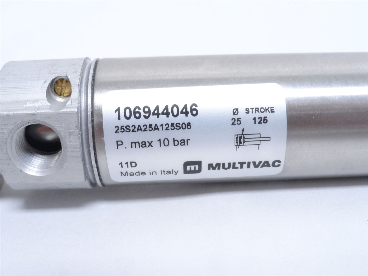 Multivac 106944046; Air Cylinder; 25mmID x 125mm Stroke