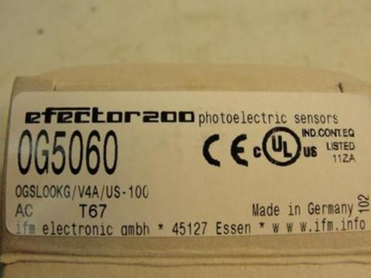 Efector200 0G5060; Photo Electric Sensor