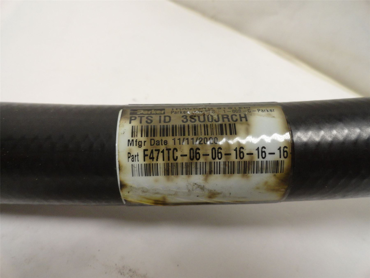 Parker F471TC-06-06-16-16-16-48; Hose 1 JIC x  1 JIC 48"Long Parker F471TC-06-06-16-16-16-48; Hose 1 JIC x  1 JIC 48"Long