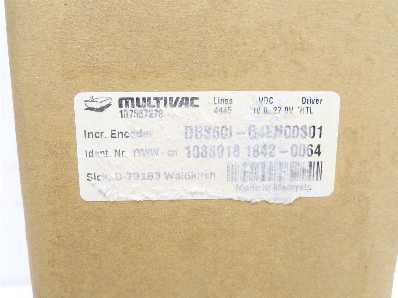 Multivac DBS601-Q4EN00S01; Incremental Encoder; 10-27VDC Multivac DBS601-Q4EN00S01; Incremental Encoder; 10-27VDC