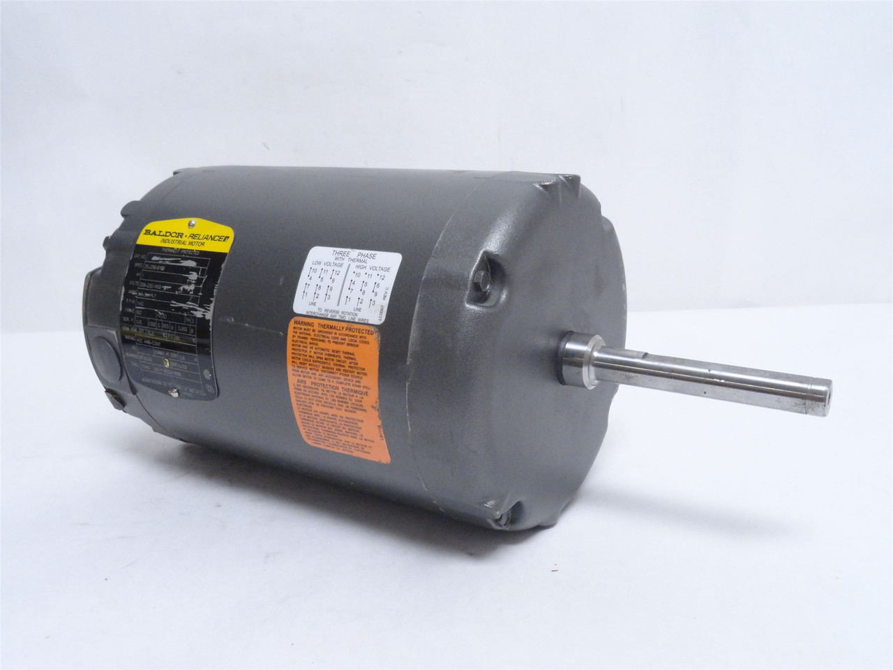 Baldor 35J256-6199; AC Motor 1HP 208-230/460V 1140RPM 3PH