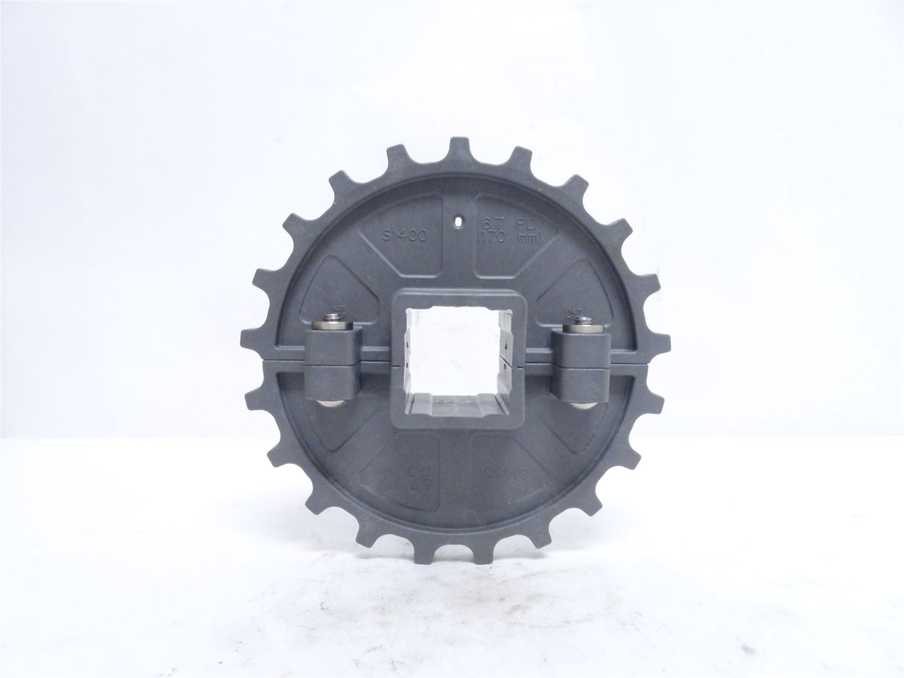 Intralox S6E2XXDAE7NN; Split Sprocket #1400; 21 Teeth; 1.5"ID Intralox S6E2XXDAE7NN; Split Sprocket #1400; 21 Teeth; 1.5"ID