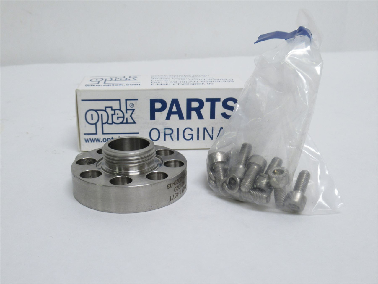 Optek 1206-0010-0157-03; Flange/Washer M5 SS; W/Screws; M5x12