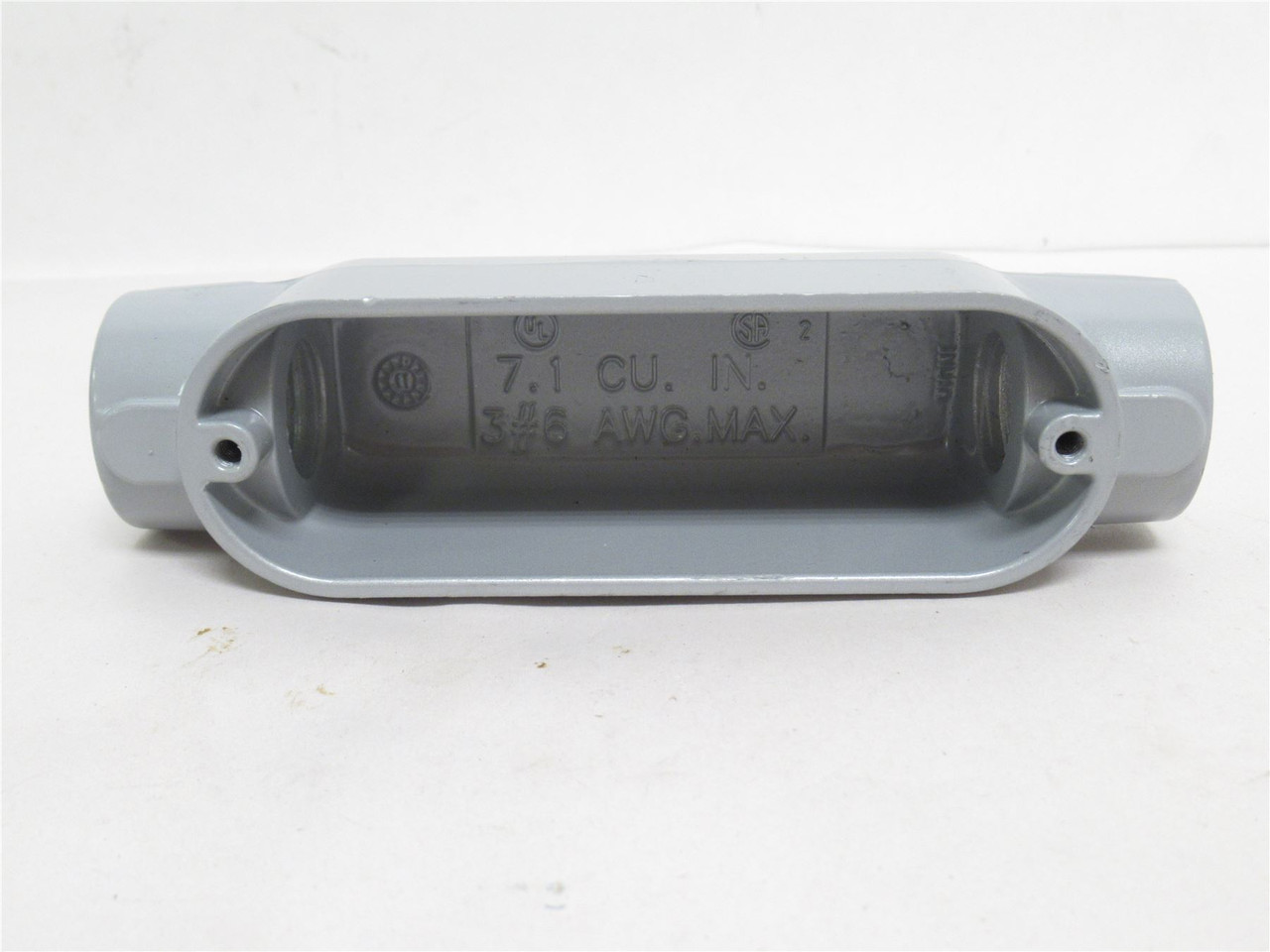 Appleton C75-A; Conduit Body; Type: C; Size: 3/4"; Aluminum