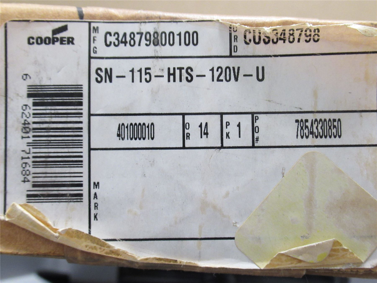 Metalux SN-115-HTS-120V-U; Narrow Striplight Ballast 18"; 120V Metalux SN-115-HTS-120V-U; Narrow Striplight Ballast 18"; 120V