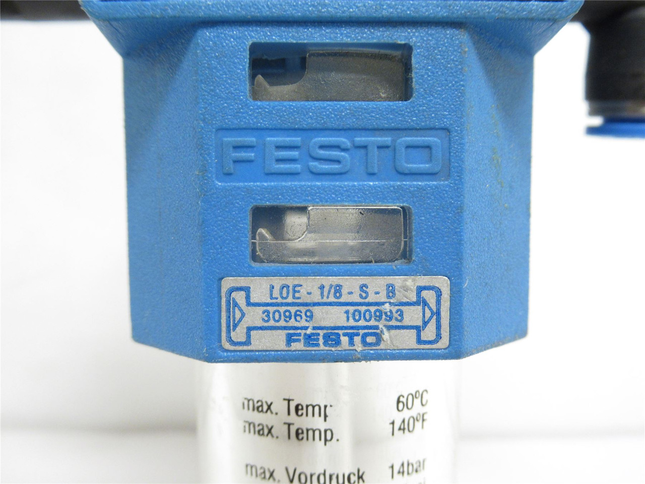 Festo LOE-1/8-S-B; Standard Mist Lubricator; 6mm 90Deg Elbow