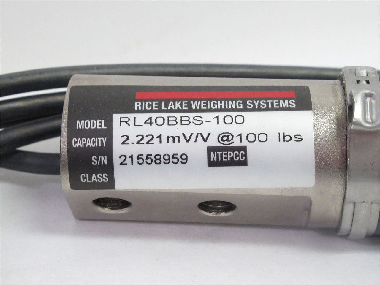 Rice Lake 65087-100L-G0-00N; Load Cell; 2.221mV/V @100lbs Rice Lake 65087-100L-G0-00N; Load Cell; 2.221mV/V @100lbs
