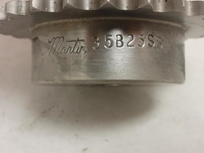 Martin 35B25SS-5/8; SS Sprocket # 35; 25Teeth; 5/8"ID