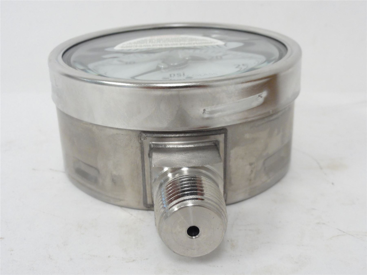 Wika 233.50-4"; Pressure Gauge; 1/2"NPT; 0-30PSI; 4" Face