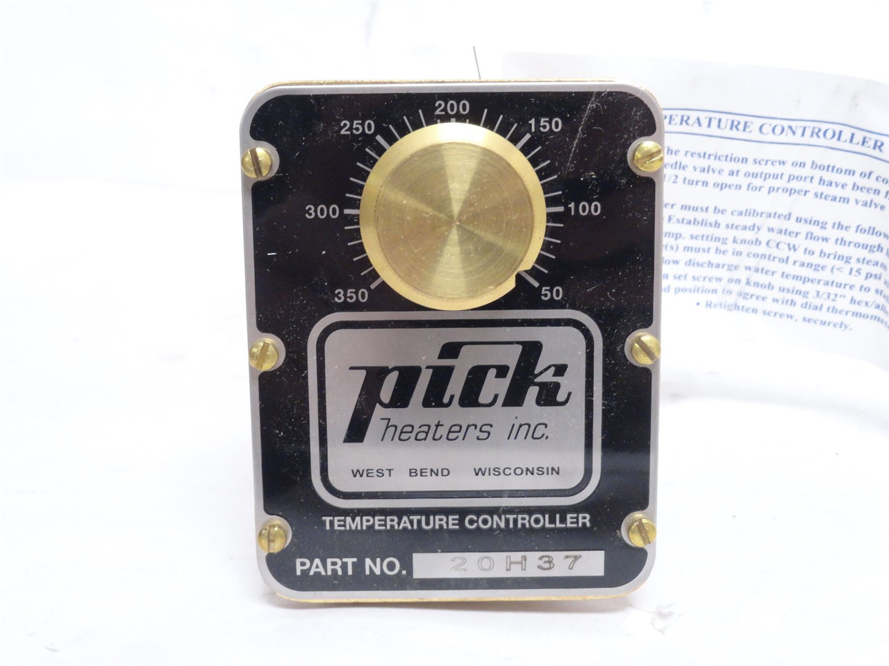 Pick Heaters 20H37; Direct Steam Injection Heater