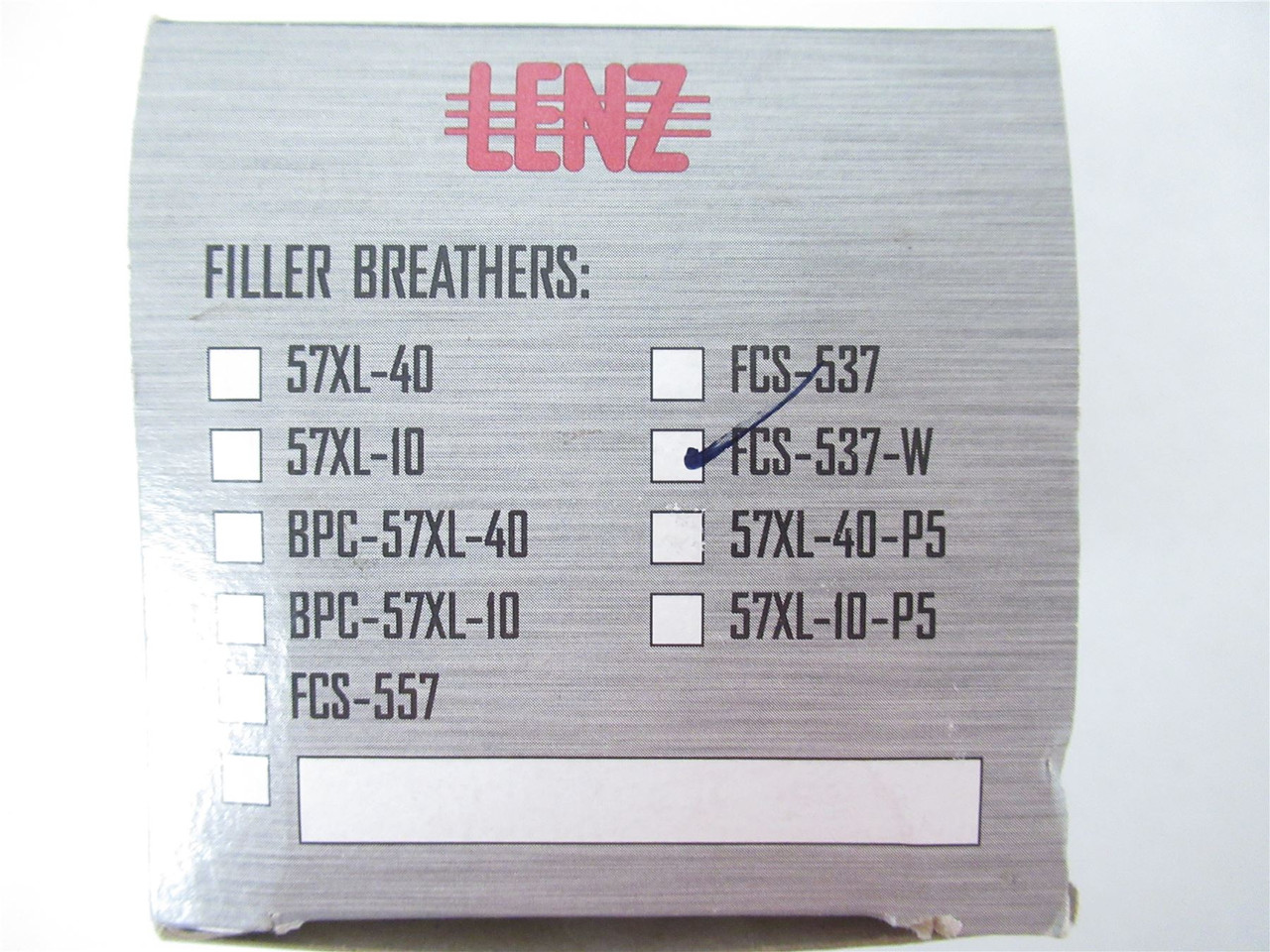 Lenz FCS-537-W; Hydraulic Filler Cap Assembly 10 Micron Lenz FCS-537-W; Hydraulic Filler Cap Assembly 10 Micron