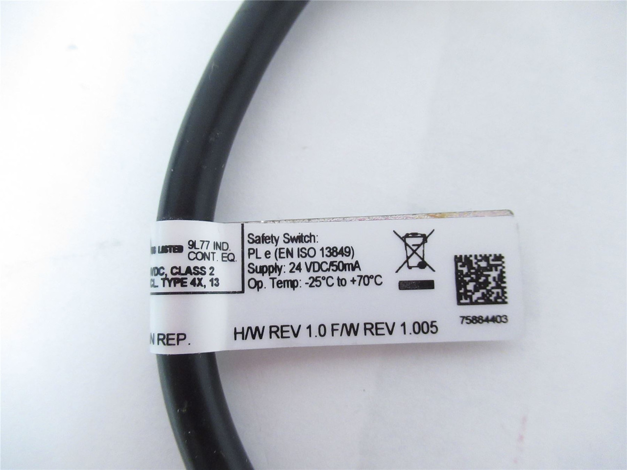 SICK AG D-79183; Non Contact Safety Switch 24V 50mA