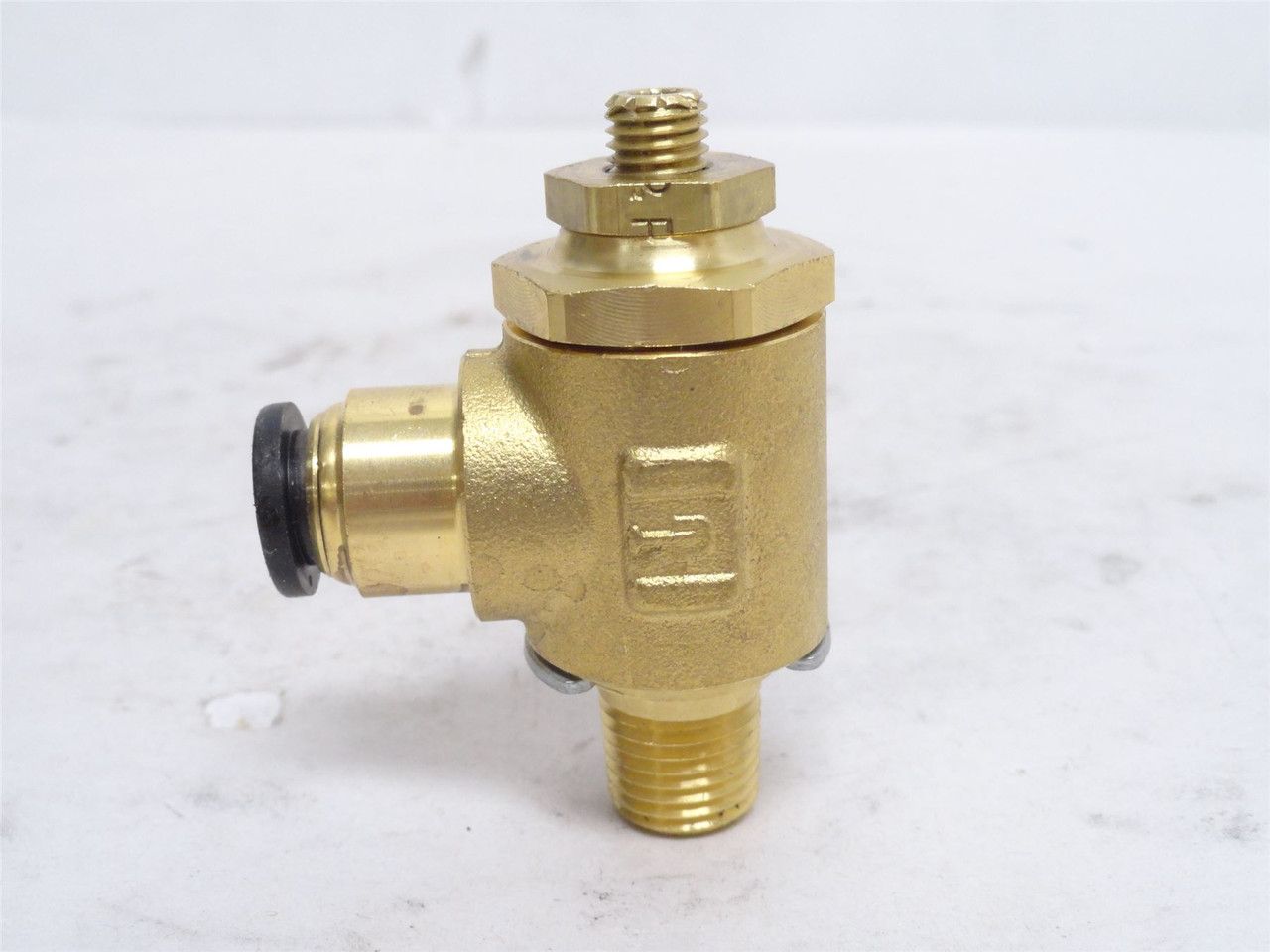 Parker FC703-6-4; Brass Flow Control Valve; 3/8" PTC x 3/8NPT
