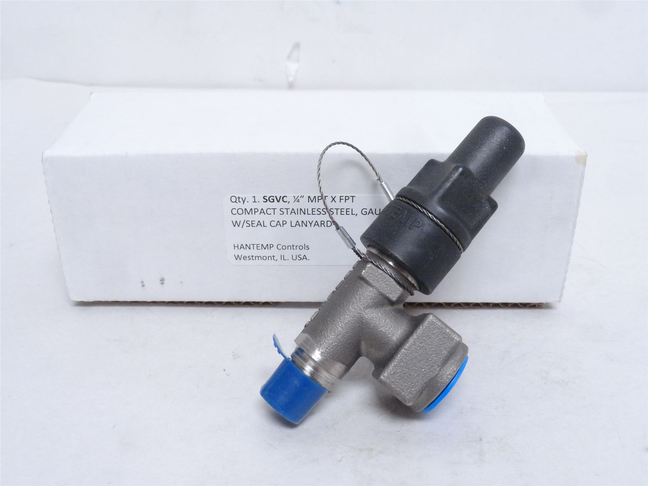 Hantemp SGVC; Compact; Stainless; Gauge Purge Valve; 1/4NPT
