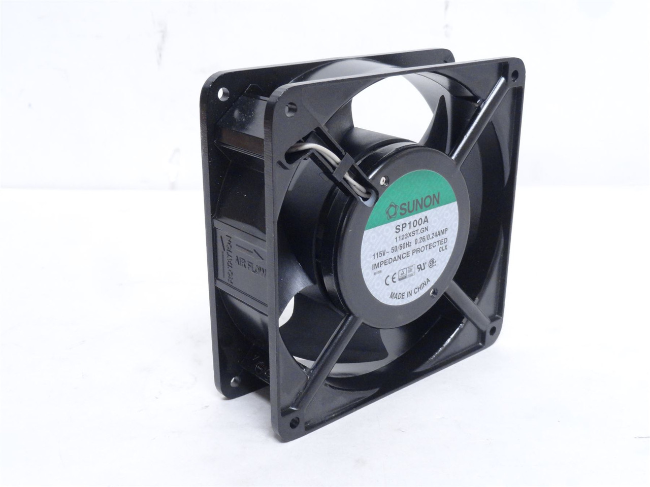 Sunon SP100A-1123XBT.GN; Tube Axial Fan; 115VAC; 120mm x 38mm Sunon SP100A-1123XBT.GN; Tube Axial Fan; 115VAC; 120mm x 38mm