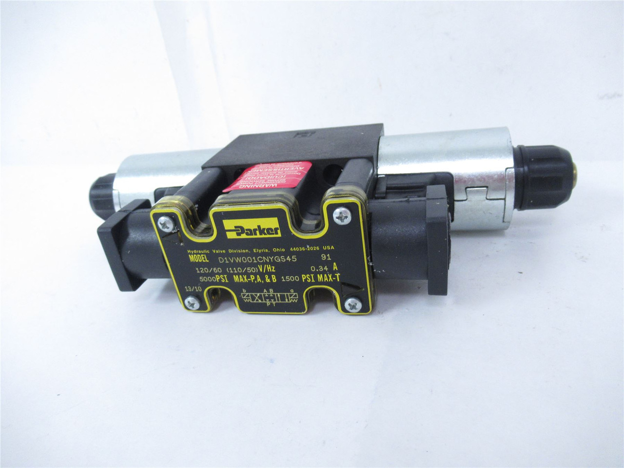 Parker D1VW001CNYGS45; Hydraulic Solenoid Valve 120/60V/Hz