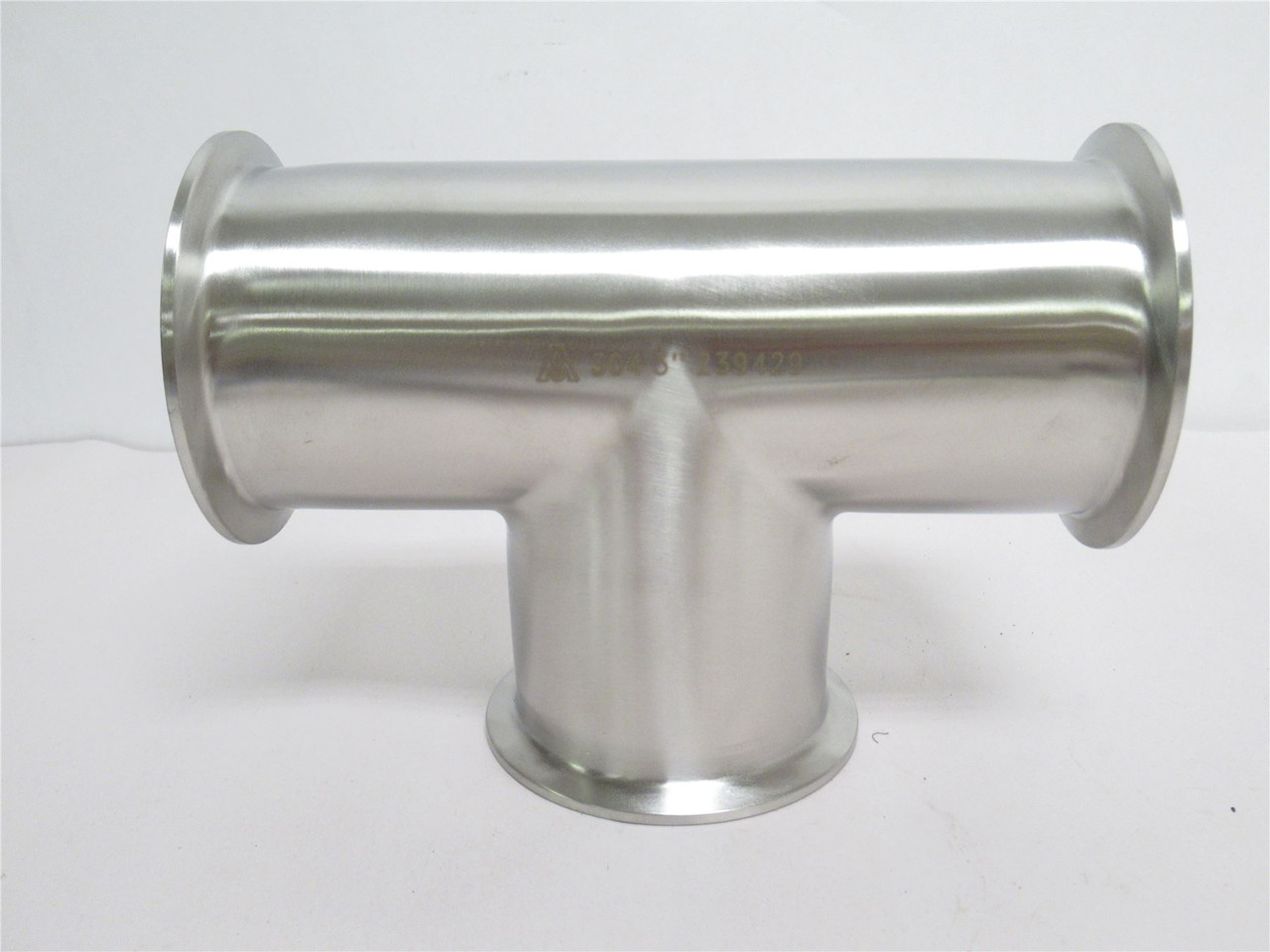Alfa-Laval B7MP-G300; Sanitary Clamp Tee; SS-304; Size: 3" Alfa-Laval B7MP-G300; Sanitary Clamp Tee; SS-304; Size: 3"