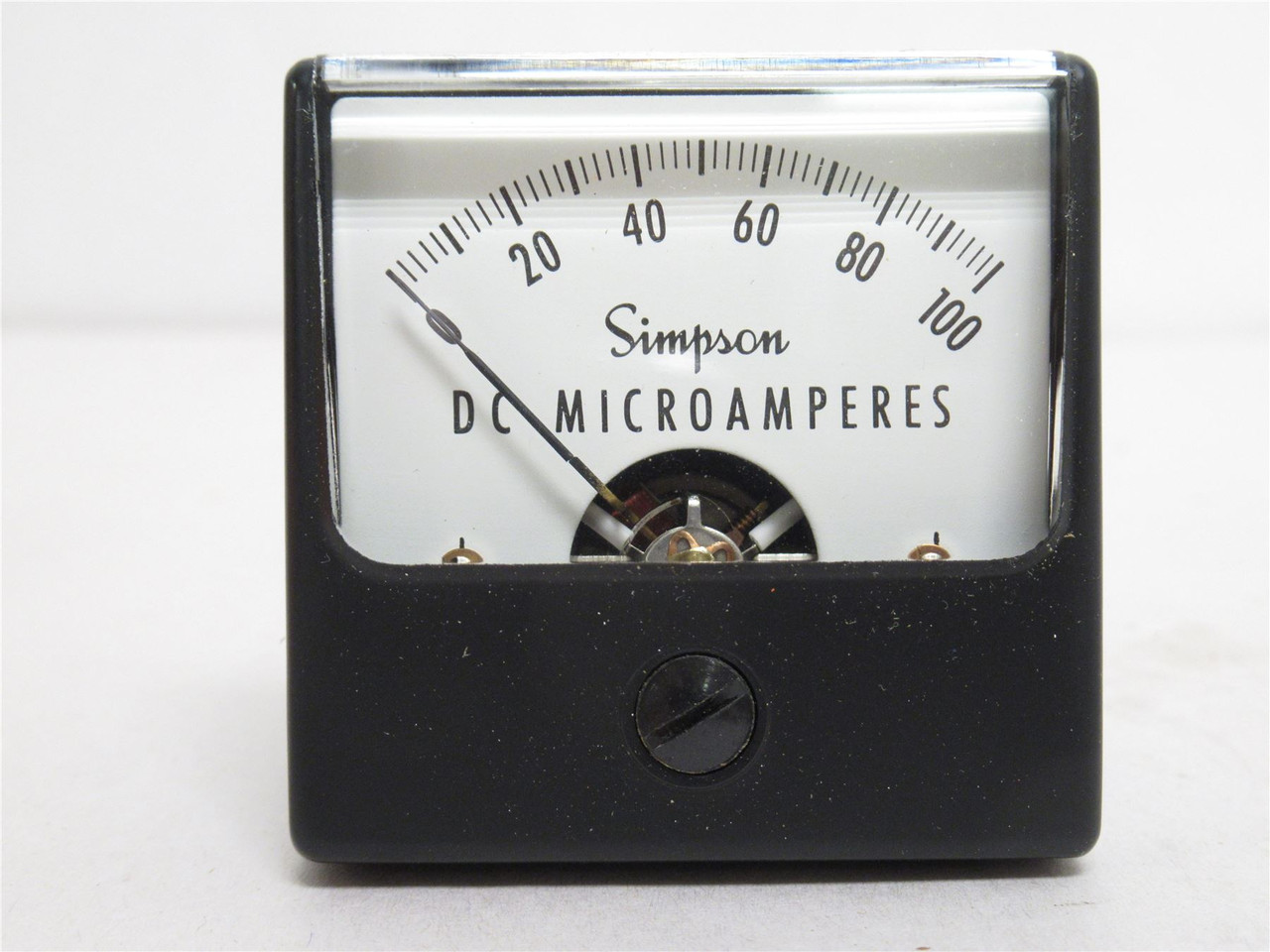 Simpson 1212-04295; Analog Panel Meter 0-100VDC; Size: 1-1/2" Simpson 1212-04295; Analog Panel Meter 0-100VDC; Size: 1-1/2"