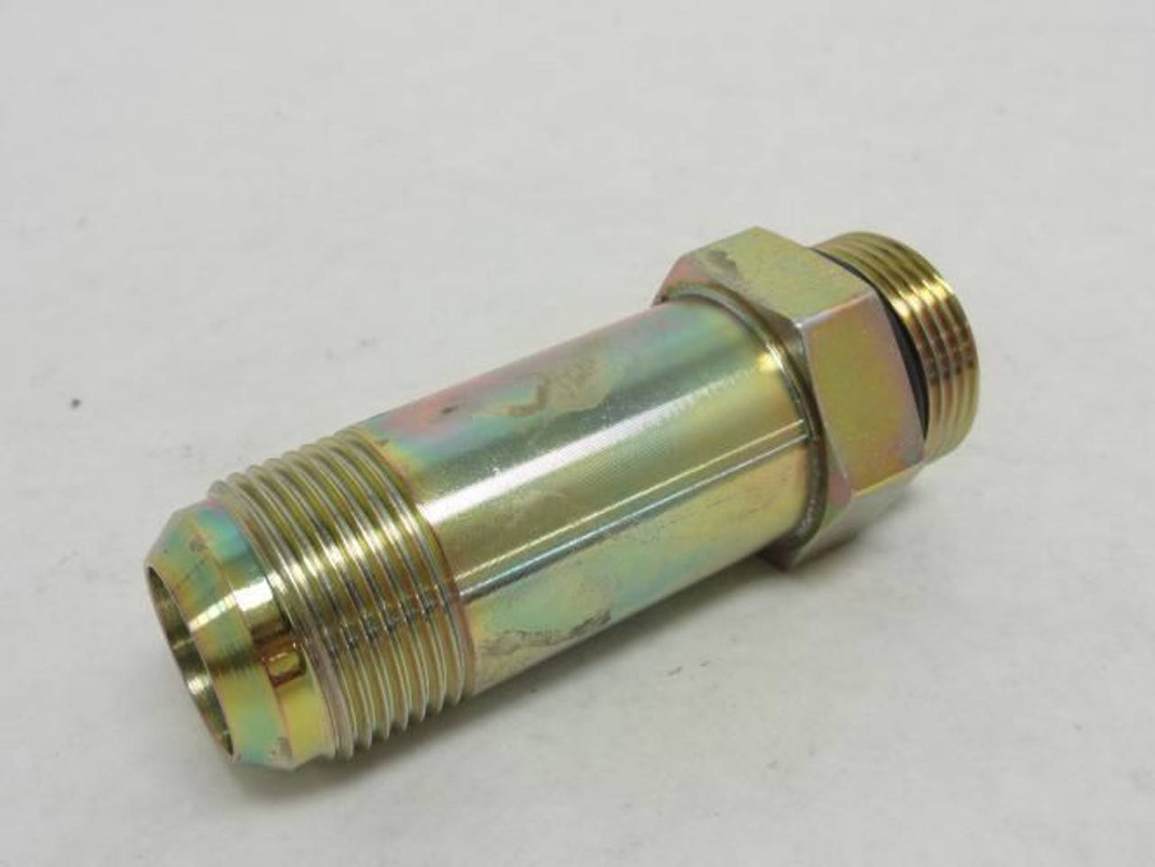 Parker 16 FF5OX; Long Hydraulic Adaptor 1 JIC to 1 Boss Parker 16 FF5OX; Long Hydraulic Adaptor 1 JIC to 1 Boss