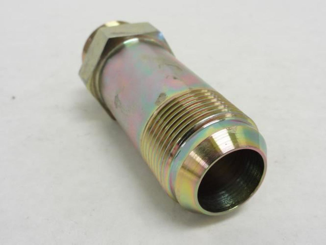 Parker 16 FF5OX; Long Hydraulic Adaptor 1 JIC to 1 Boss Parker 16 FF5OX; Long Hydraulic Adaptor 1 JIC to 1 Boss