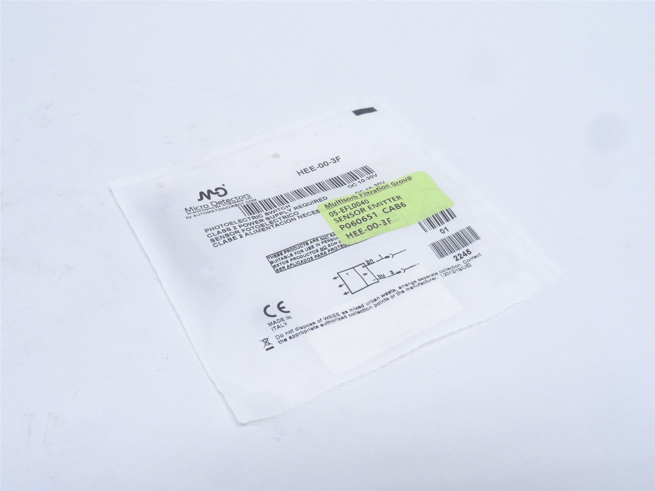 Micro-Detectors HEE-00-3F; Photo Sensor; 10-30VDC