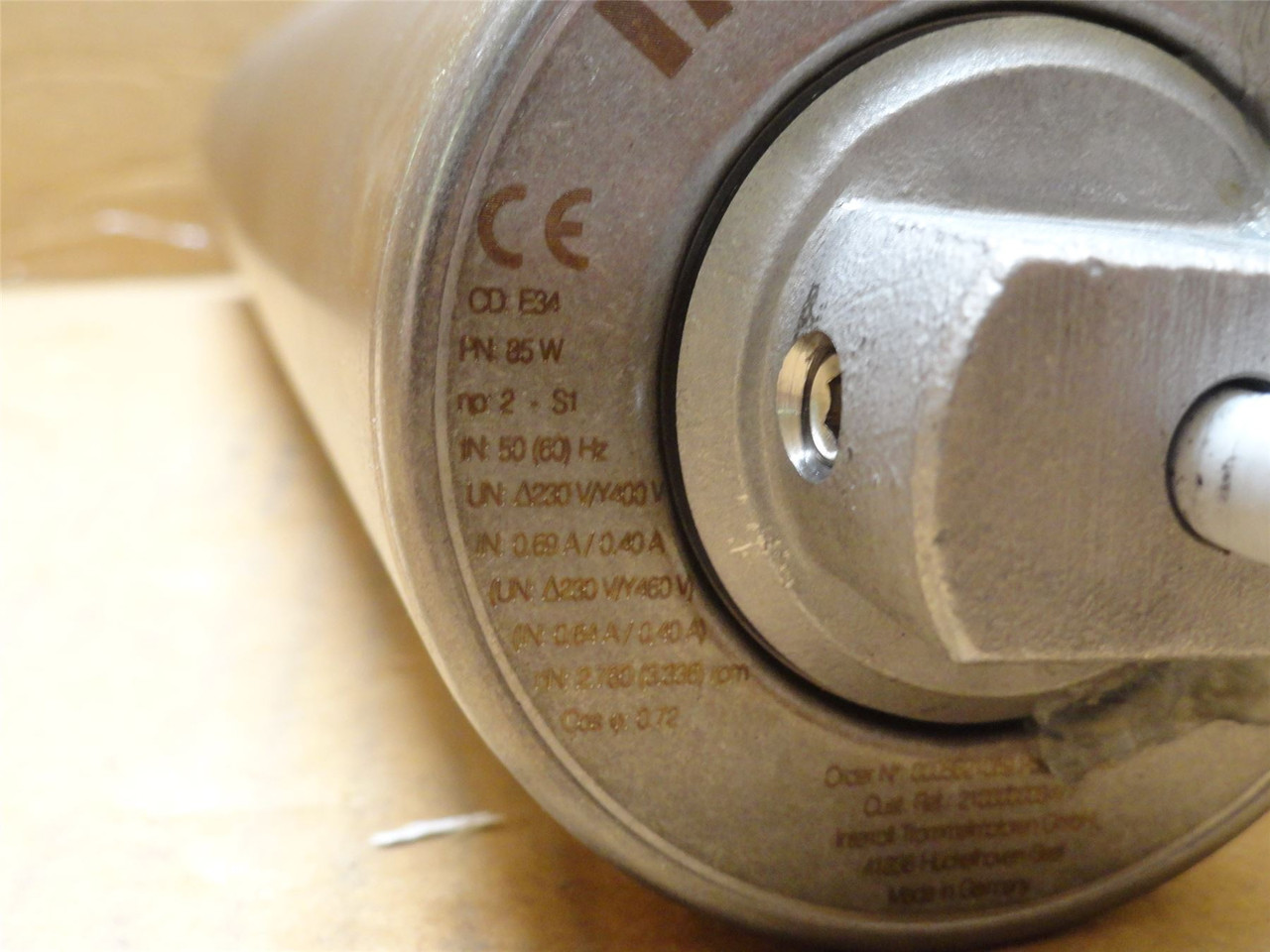 Interroll DL0080; AC Drum Motor 81.5mmOD x 412mm Wide .74m/s