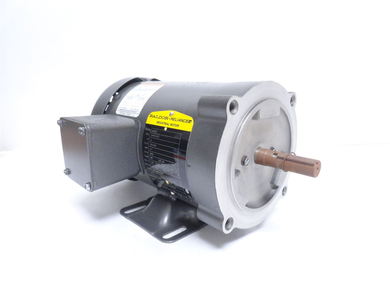 Baldor CM3537; AC Motor; 1/2HP; 230/460V; 3450RPM; 3-Phase