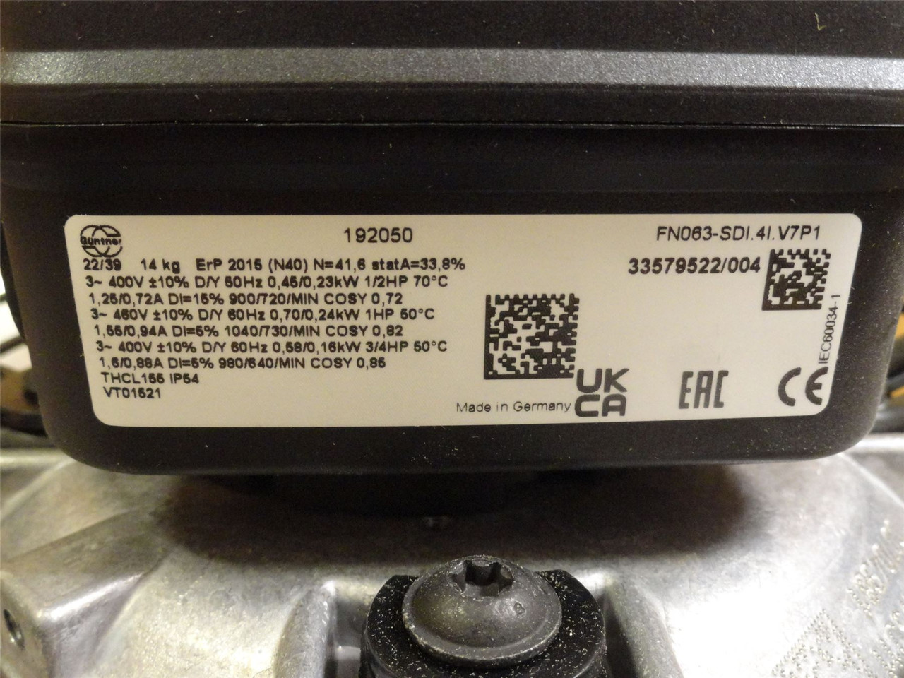 Guntner FN063-SDI.41.V7P1; Suction Fan; 400VAC; 630mmOD Guntner FN063-SDI.41.V7P1; Suction Fan; 400VAC; 630mmOD