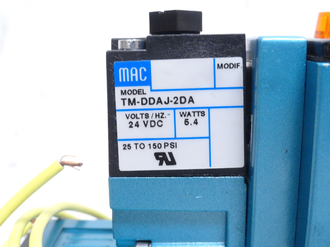 MAC 82A-CC-CPA-TM-DDA2-2DA; Solenoid Valve; 25-1501PSI; 24VDC