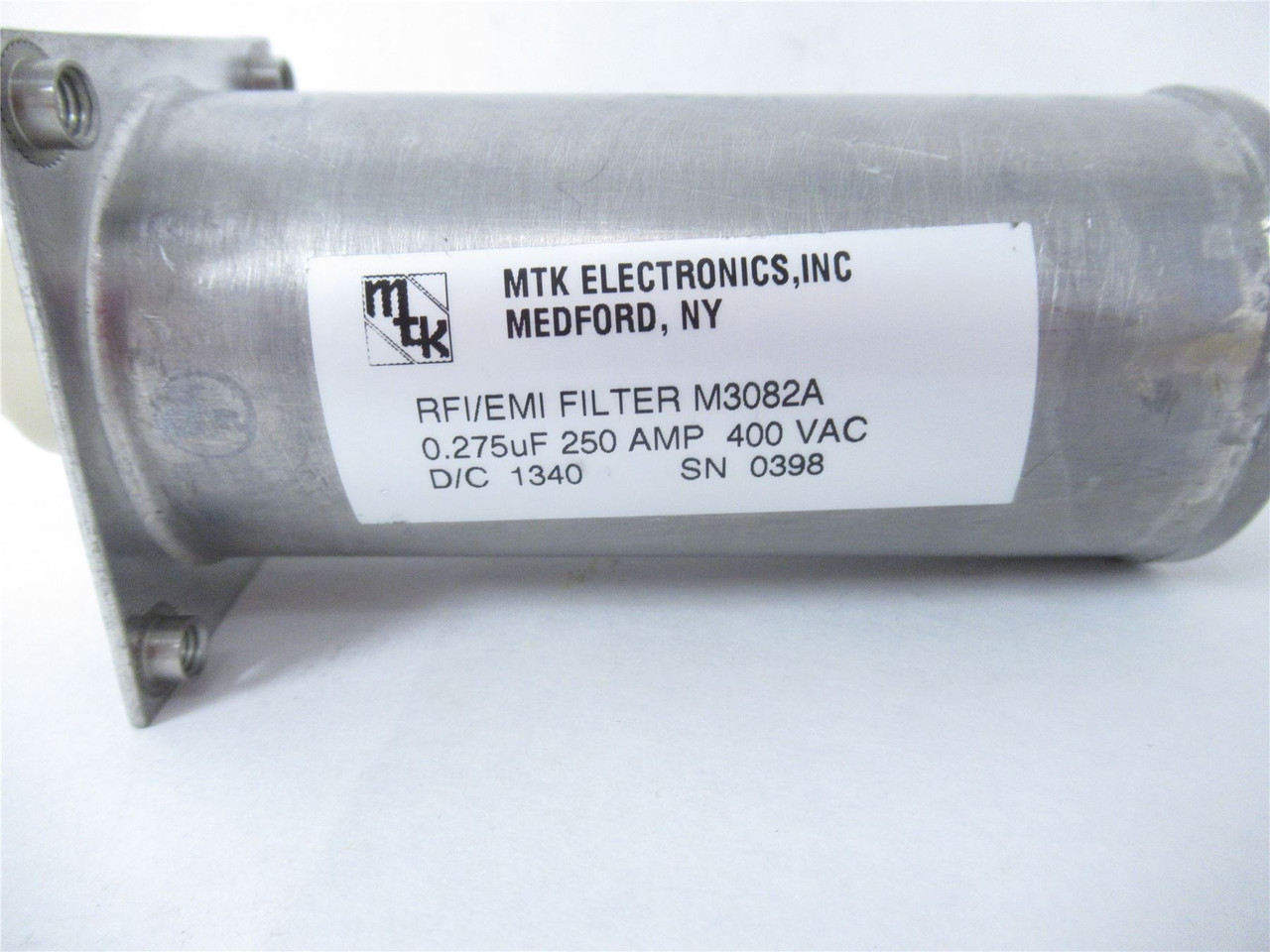 MTK RFI/EMI M3082A; Capacitor .275uF 250AMP 400VAC DC1340
