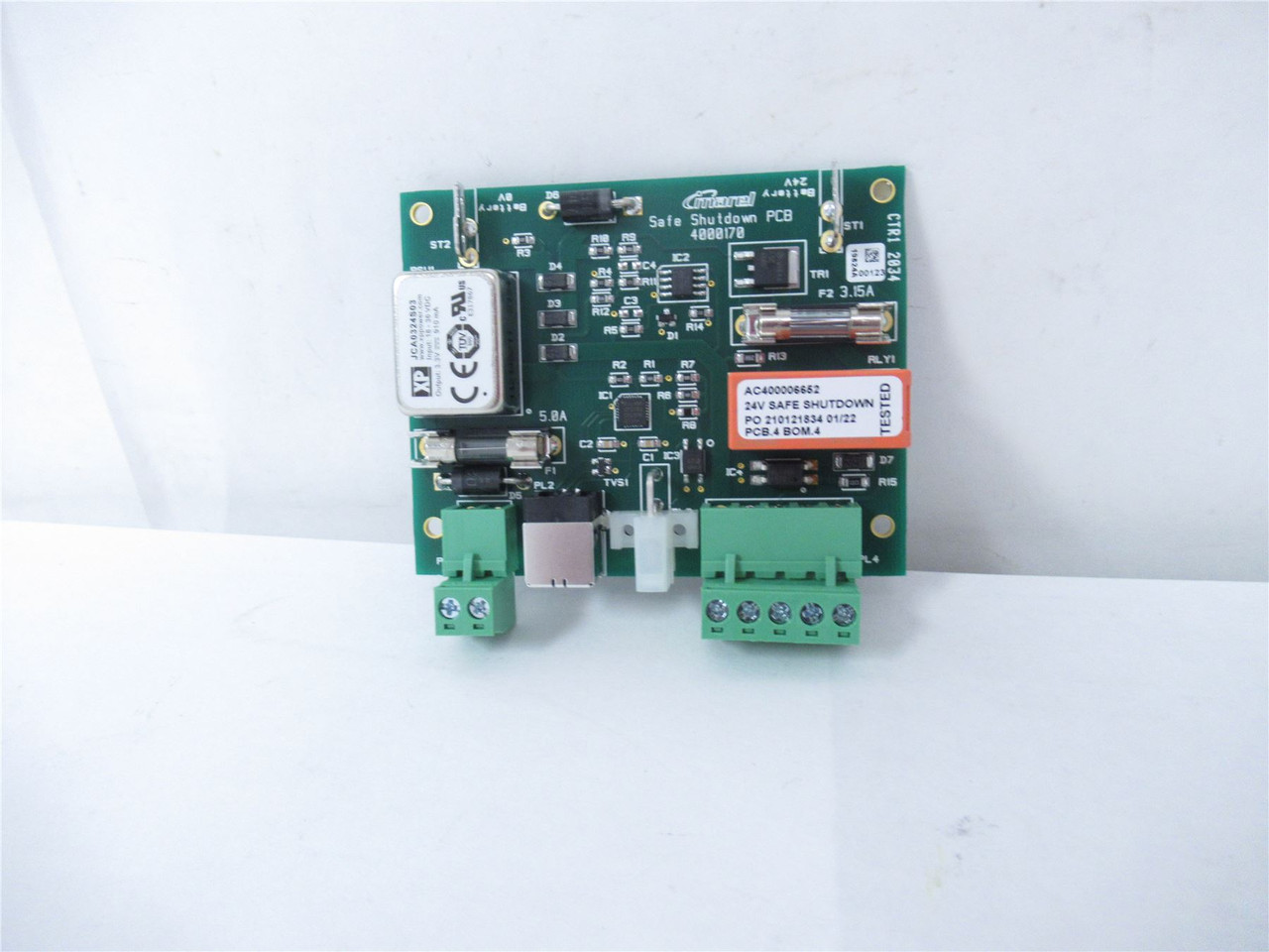 Marel 400006652; PC Board Safe Shutdown