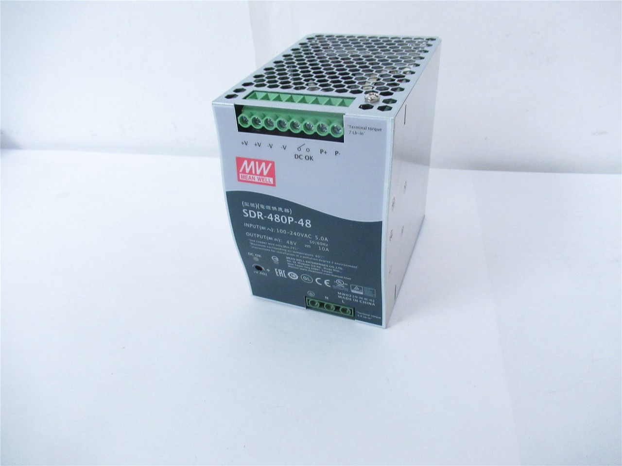 Mean Well SDR-480P-48; Power Supply  48V 10A  480 Watts