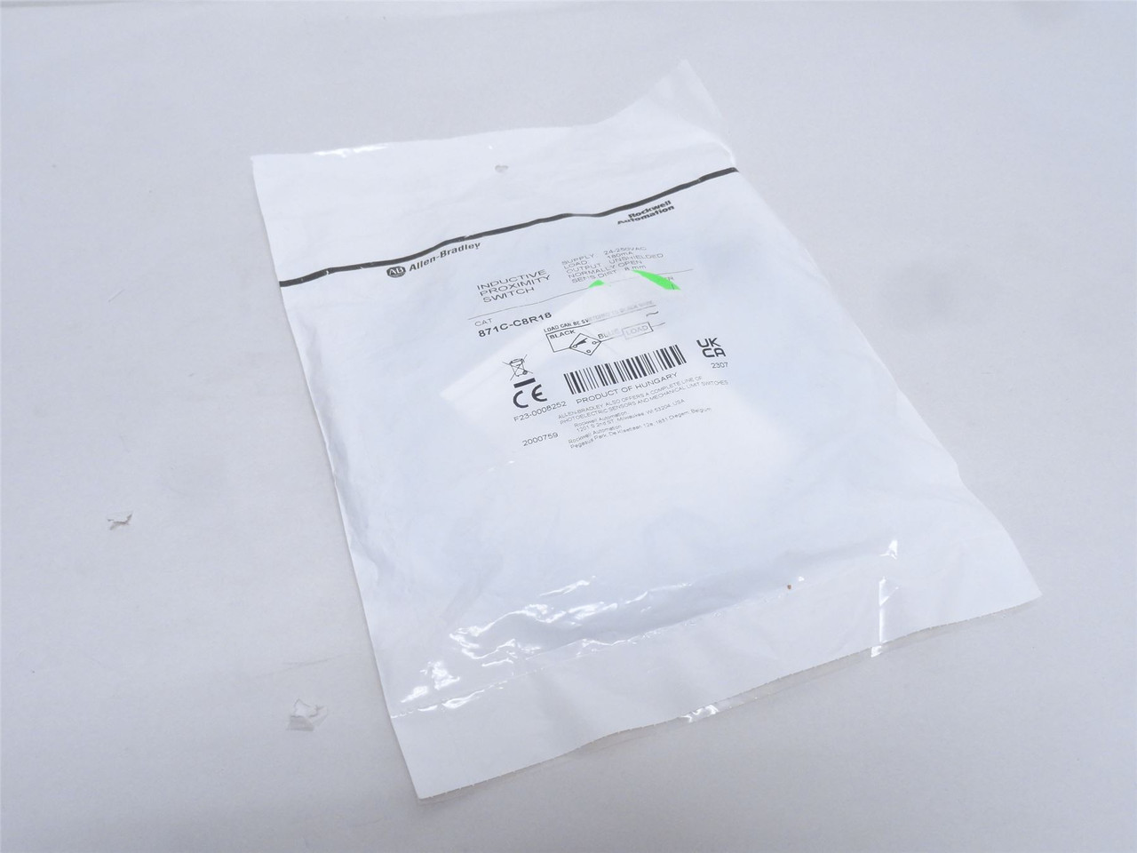 Allen-Bradley 871C-C8R18; Proximity Switch; 24-250VAC; 180mA