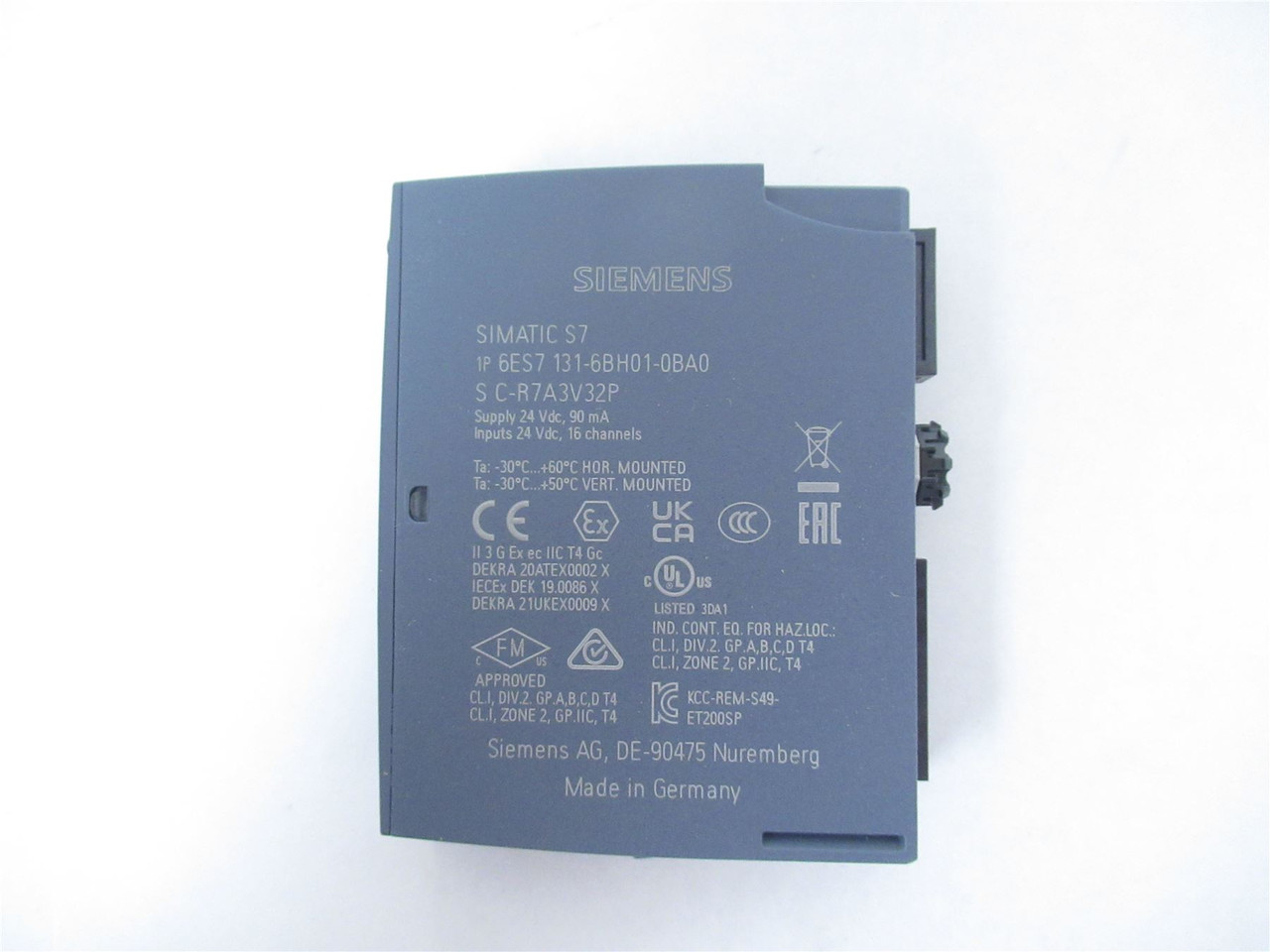 Siemens 6ES7131-6BH01-0BA0; Digital input module DI 16x 24VDC