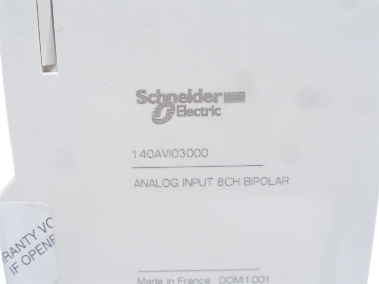 Schneider 140AVI03000; Analog Input Module; 50VDC; 25mA; 8-Ch