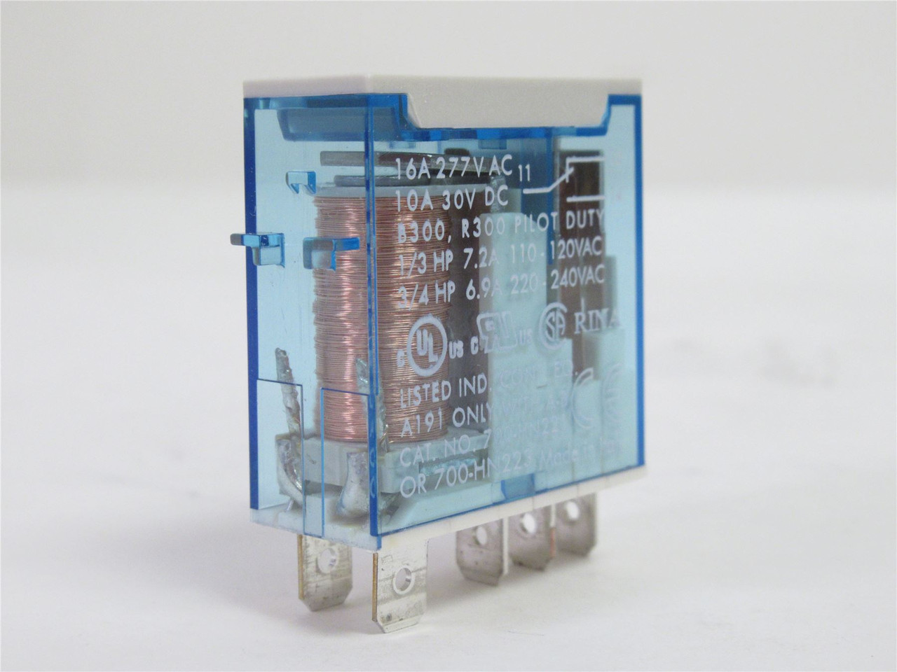 Allen-Bradley 700-HK36Z06; Slimline Relay; 6VDC Coil; 16A