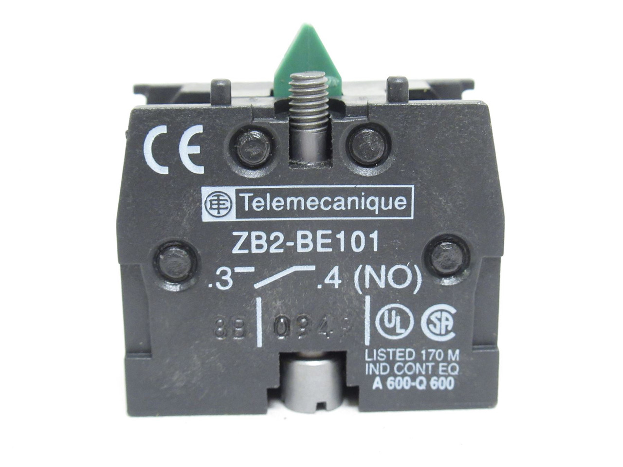 Telemecanique ZB2BE101; Contact Block; 10A@600VAC; 22mm; 1-NO