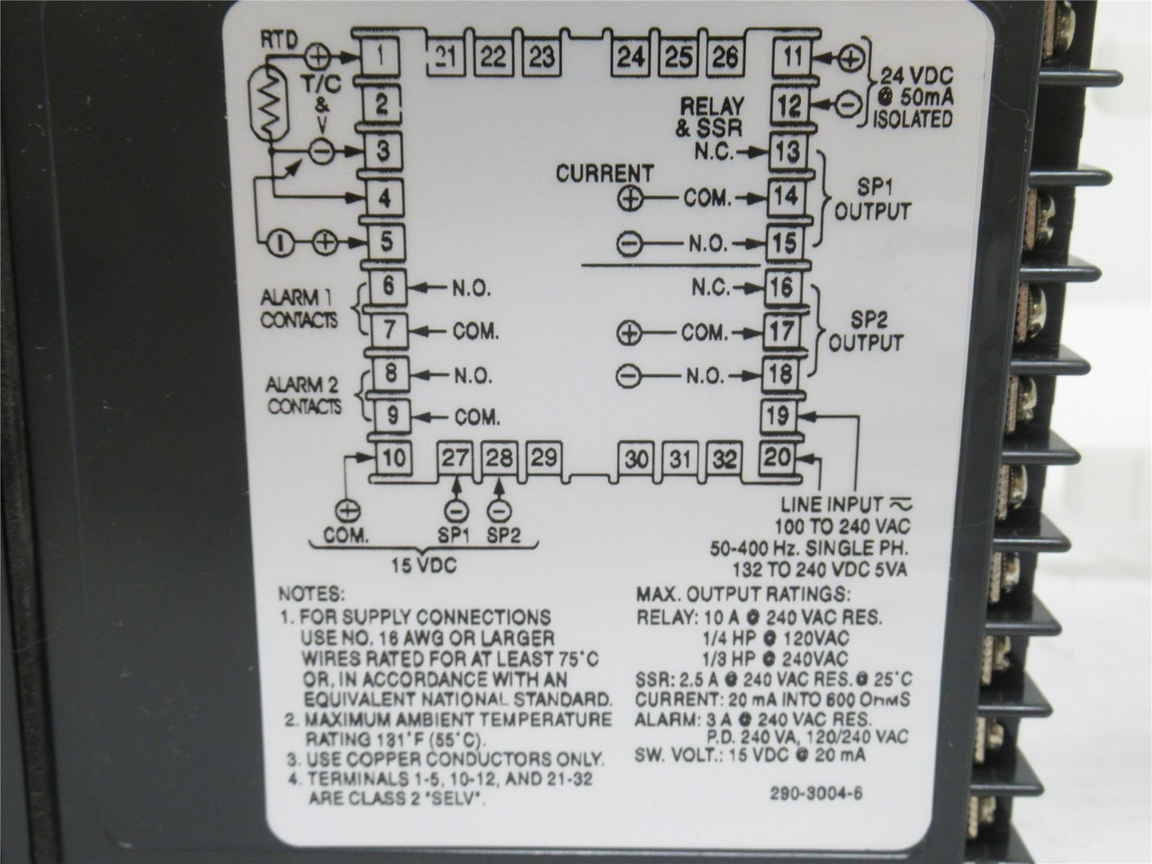 Love Controls 26150-948; Temp/Process Controller; 100-240VAC
