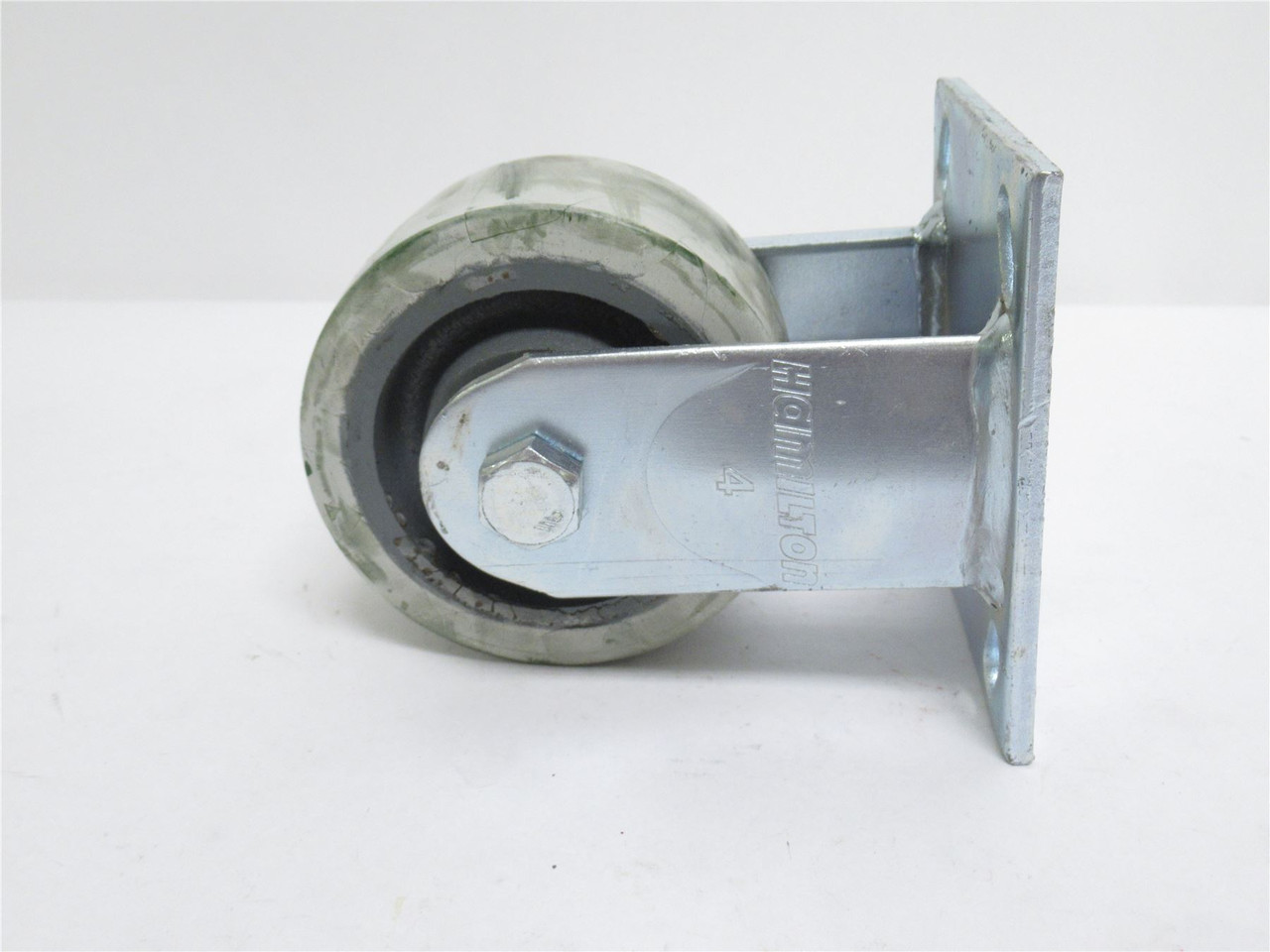 Hamilton R-524-DB; Rigid Caster; Top Plate Mount; 4"OD x 2"W
