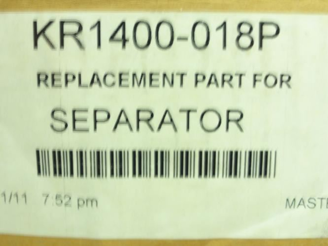 Keltec Technolab KR1400-018P; Seperator Filter Keltec Technolab KR1400-018P; Seperator Filter