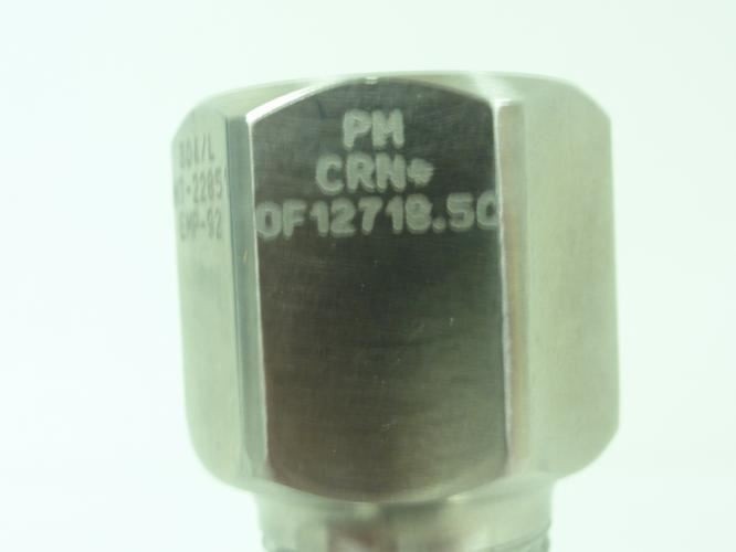 MFG HT-22851; Thermowell 304/L; 3"in Stem; 1/2"NPT