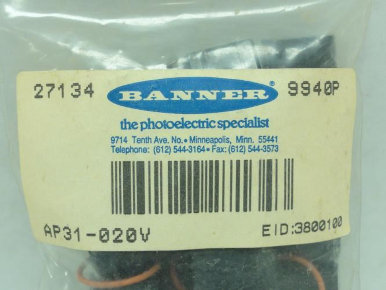 Banner AP31-020V; Bag-20; Aperture; Circular; 0.5mm; Multi-Beam