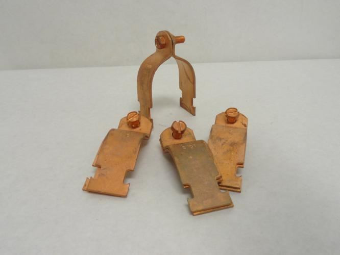 Haydon C-1101; Lot-4; Copper Plated Strut Clamps; 2"