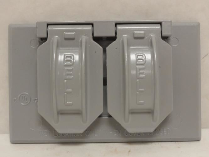 Bell 5180-0; Weatherproof Cover; Single Gang; 2-13/16" Height