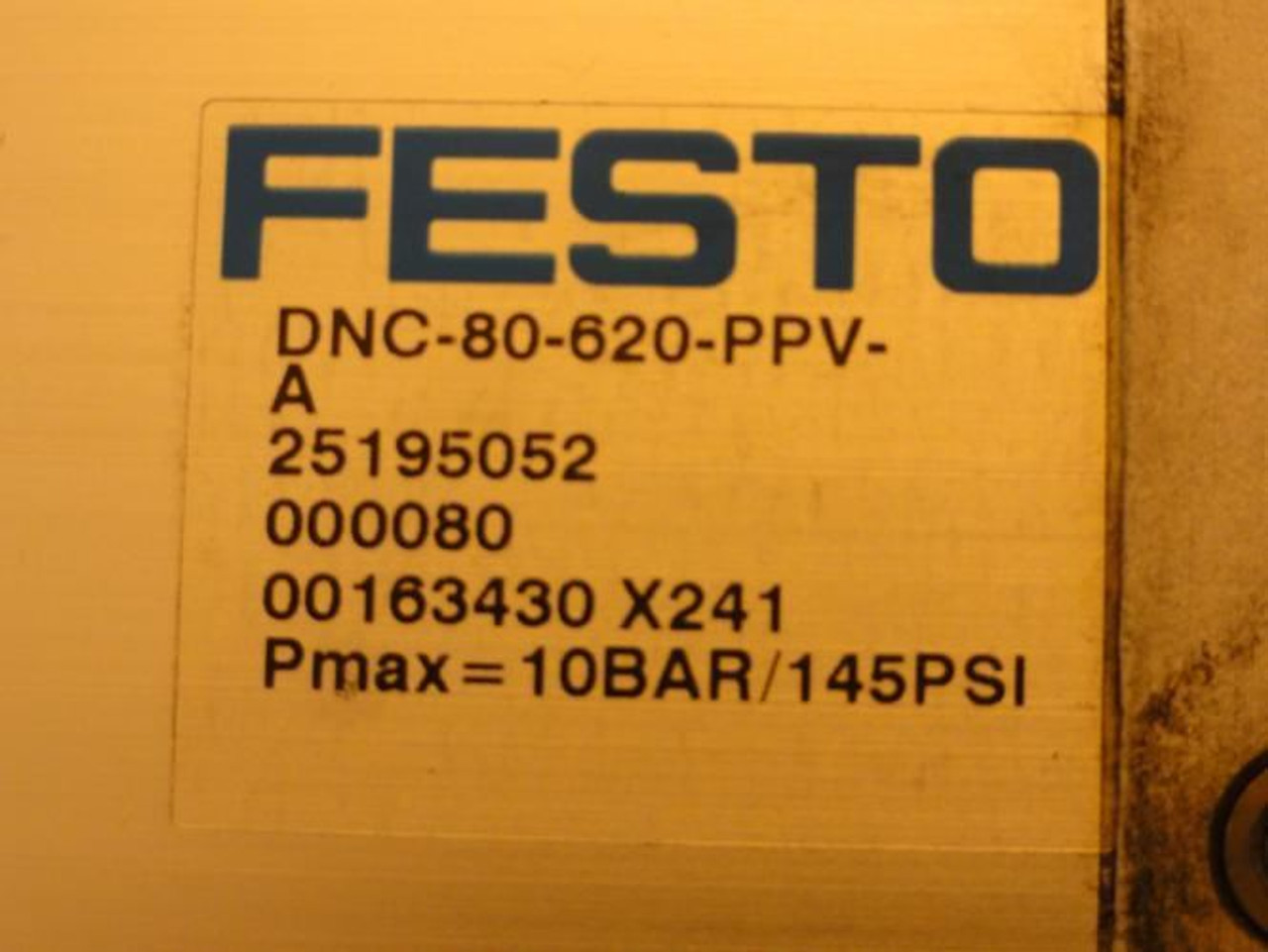 Festo DNC-80-620-PPV-A; Pneu. Cylinder; 80mm Bore; 620mm Stroke Festo DNC-80-620-PPV-A; Pneu. Cylinder; 80mm Bore; 620mm Stroke