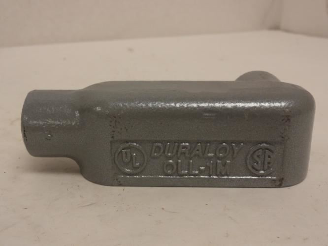Killark OLL-1M; Duraloy Conduit Box; 1/2"; Cast Iron; LL-Style