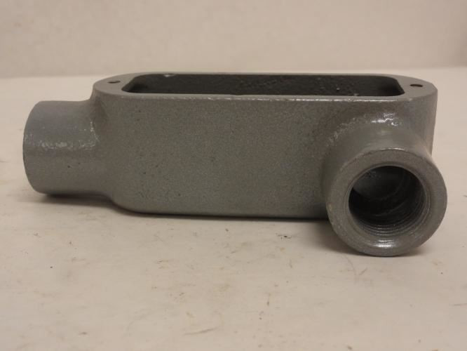 Killark OLL-1M; Duraloy Conduit Box; 1/2"; Cast Iron; LL-Style