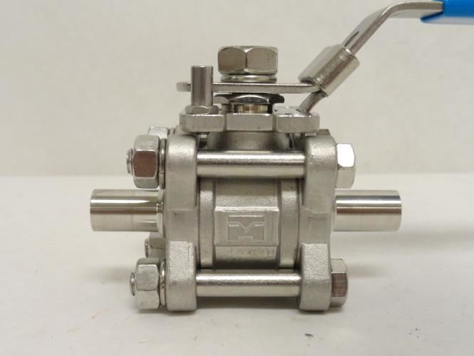Industry-Std 11A429; Sanitary Ball Valve SS-316; Weld; 1/2"